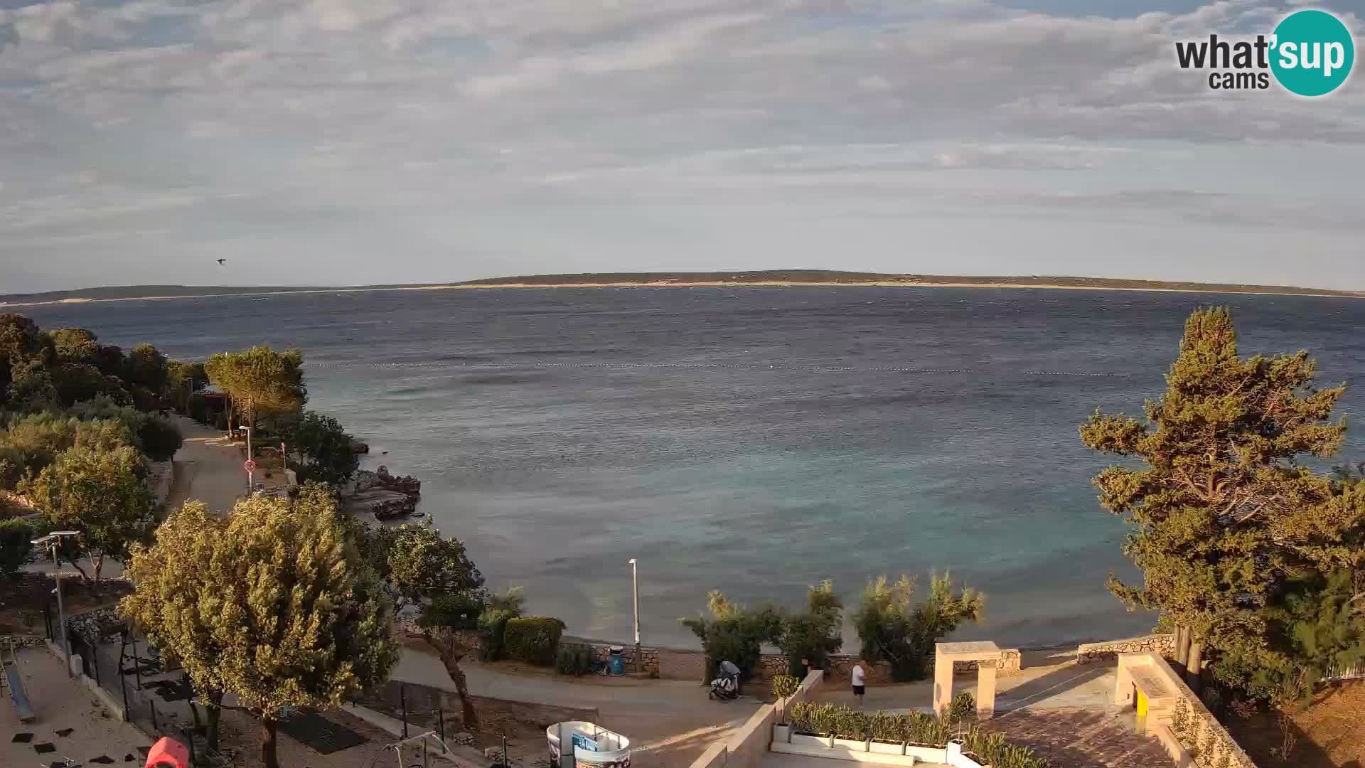 Webcam Strand Male Mandre – Liveblick von der Insel Pag