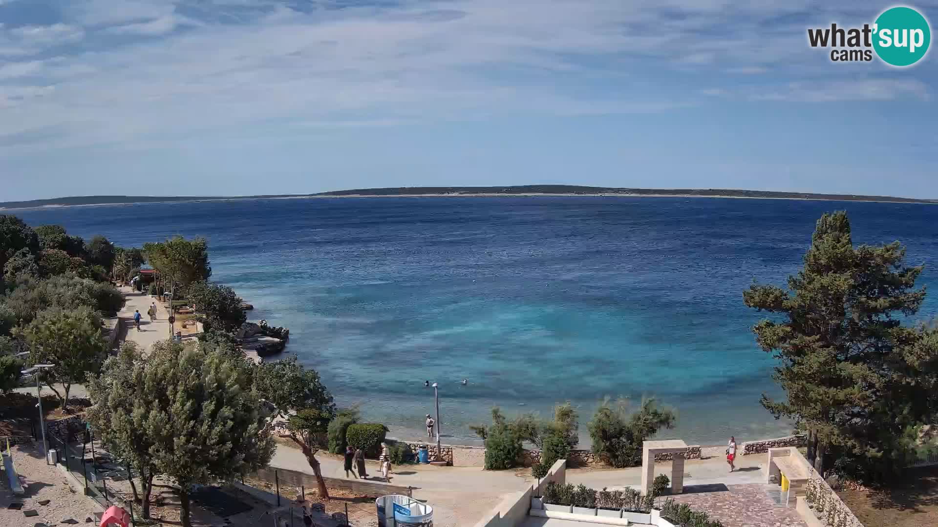 Webcam Plaža Male Mandre – Live View from Pag Island