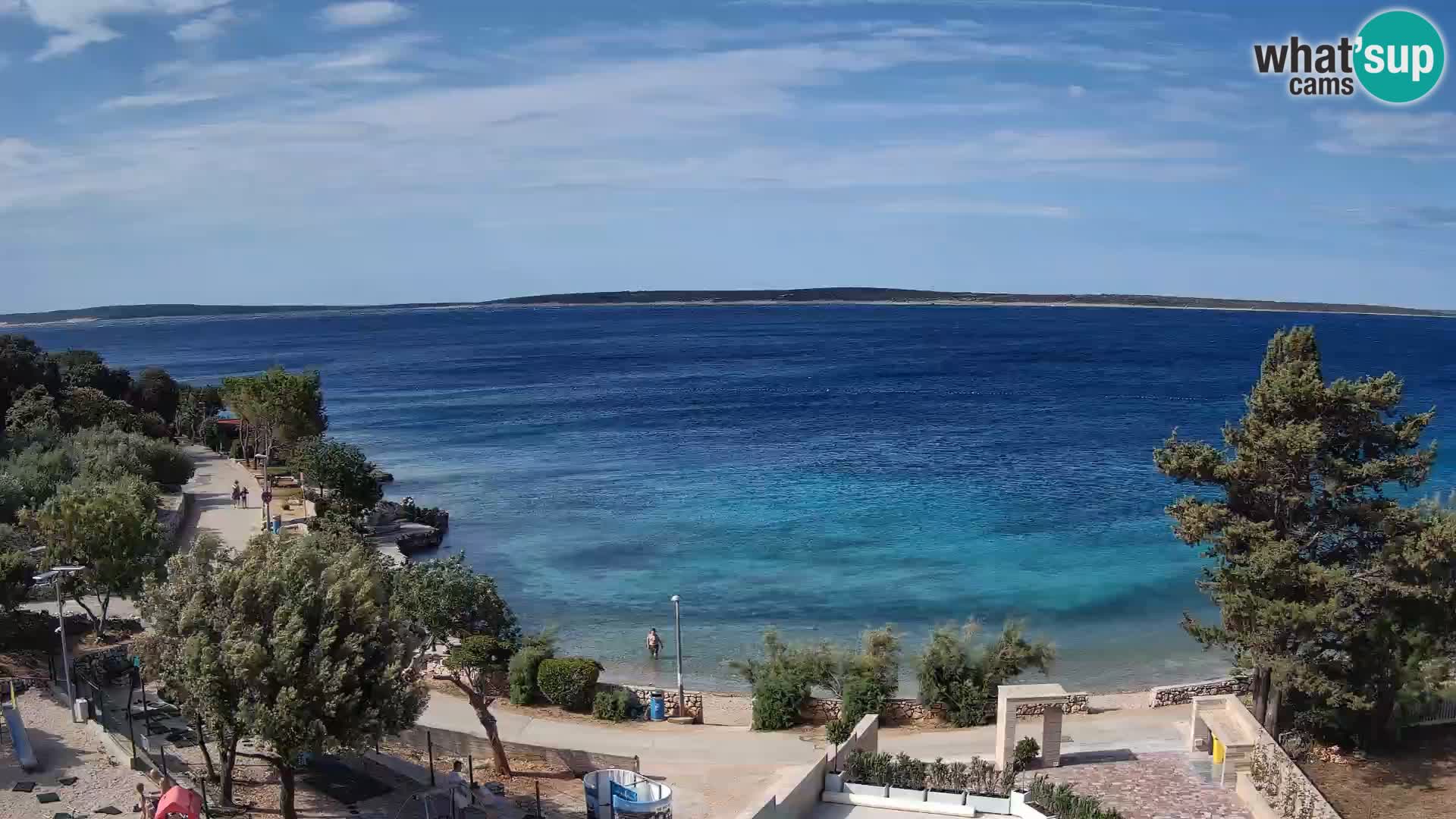 Webcam Strand Male Mandre – Liveblick von der Insel Pag