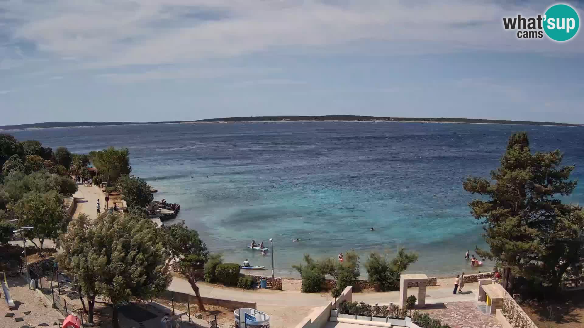 Webcam Plaža Male Mandre – Live View from Pag Island