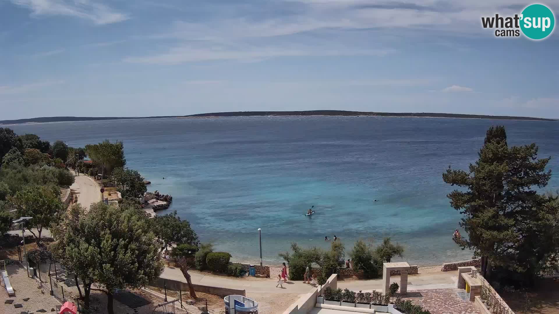 Webcam Plaža Male Mandre – Live View from Pag Island
