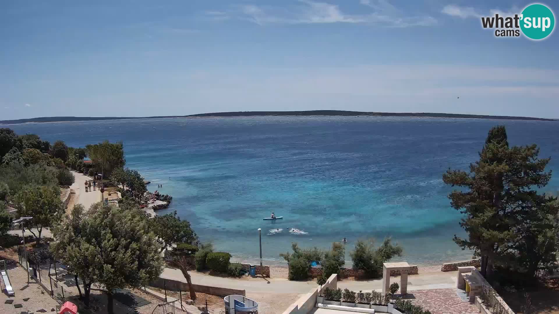 Webcam Plaža Male Mandre – Live View from Pag Island