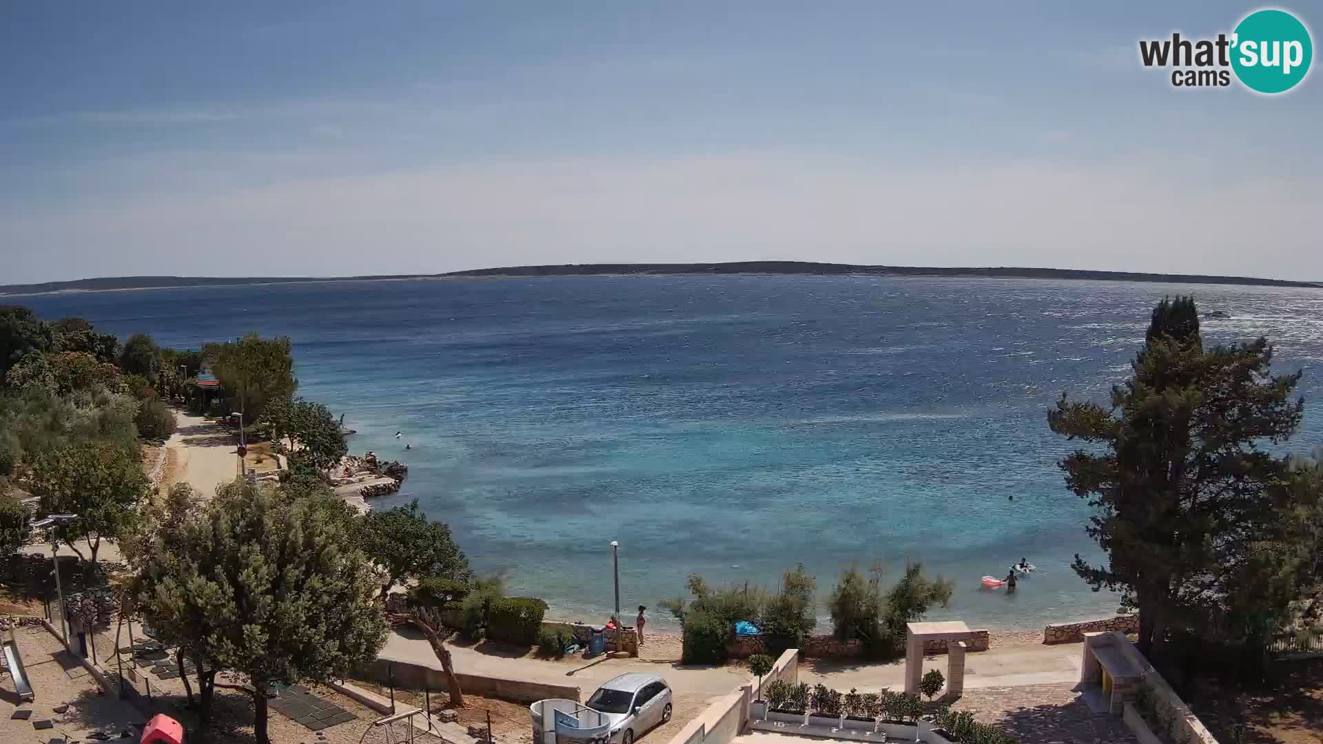 Webcam Plaža Male Mandre – Live View from Pag Island