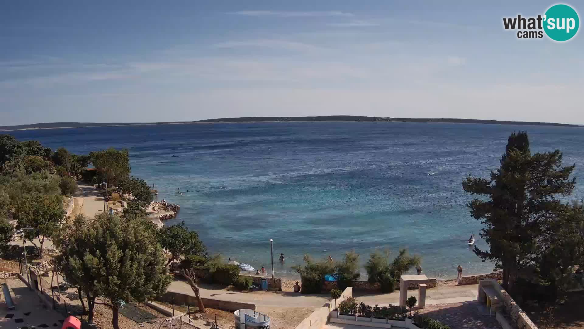 Webcam Plaža Male Mandre – Live View from Pag Island