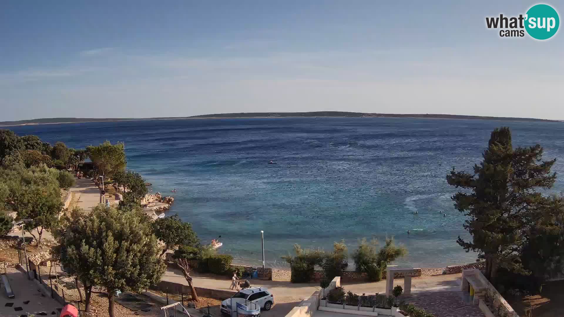 Webcam Plaža Male Mandre – Live View from Pag Island