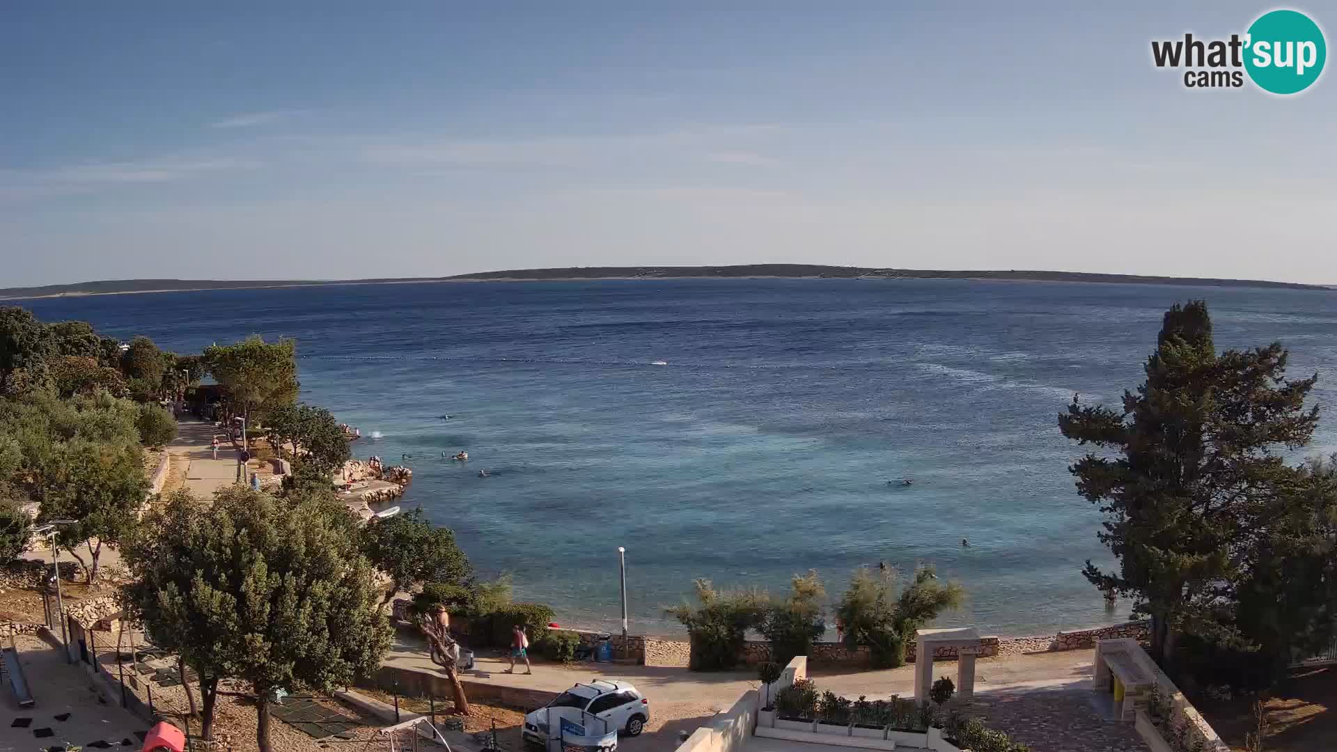 Webcam Plaža Male Mandre – Live View from Pag Island