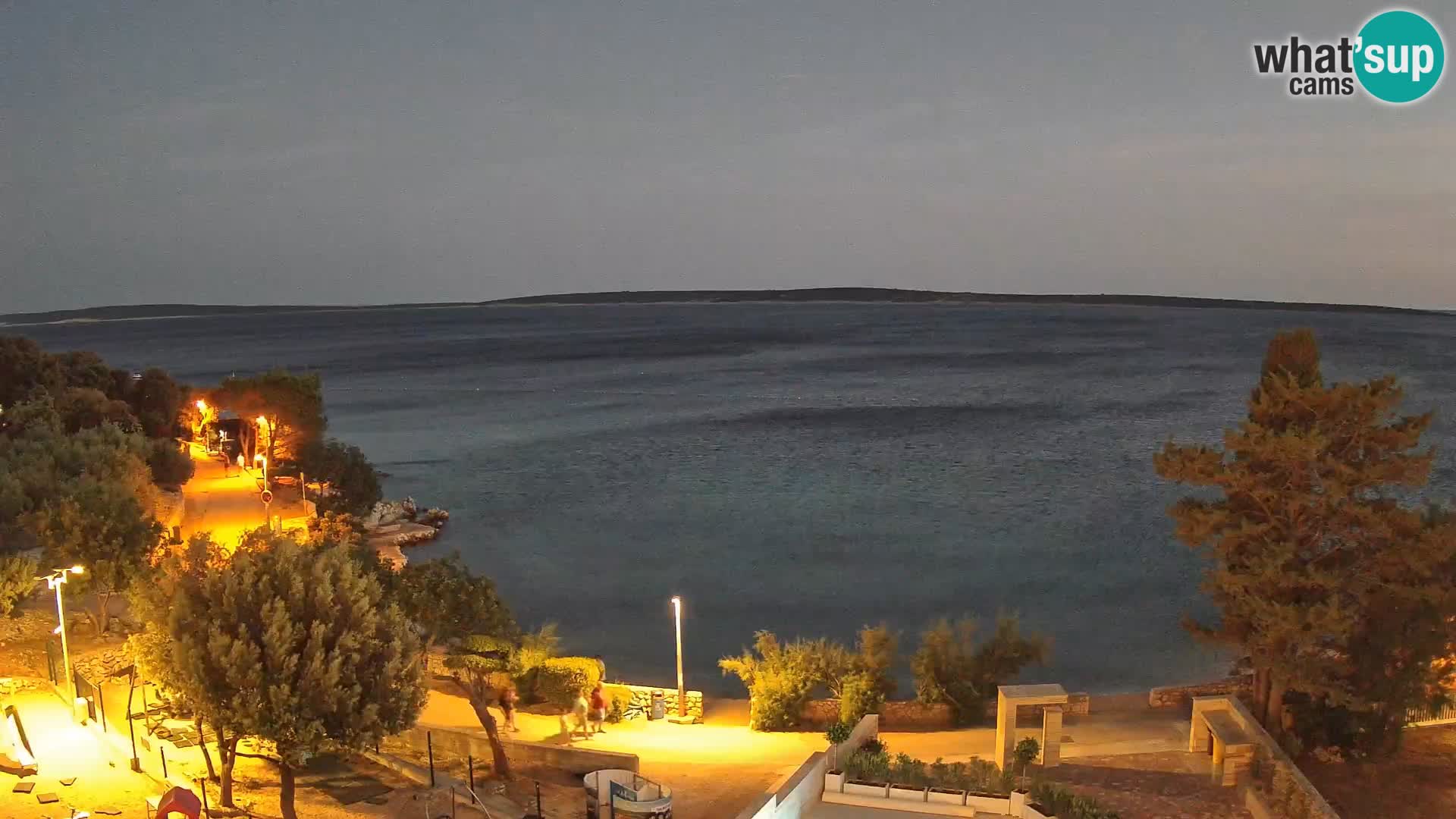 Webcam Plaža Male Mandre – Live View from Pag Island