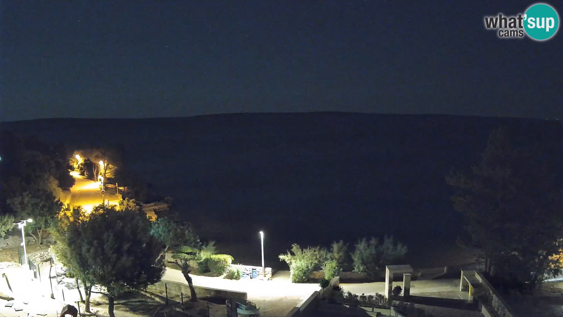 Webcam Plaža Male Mandre – Live View from Pag Island