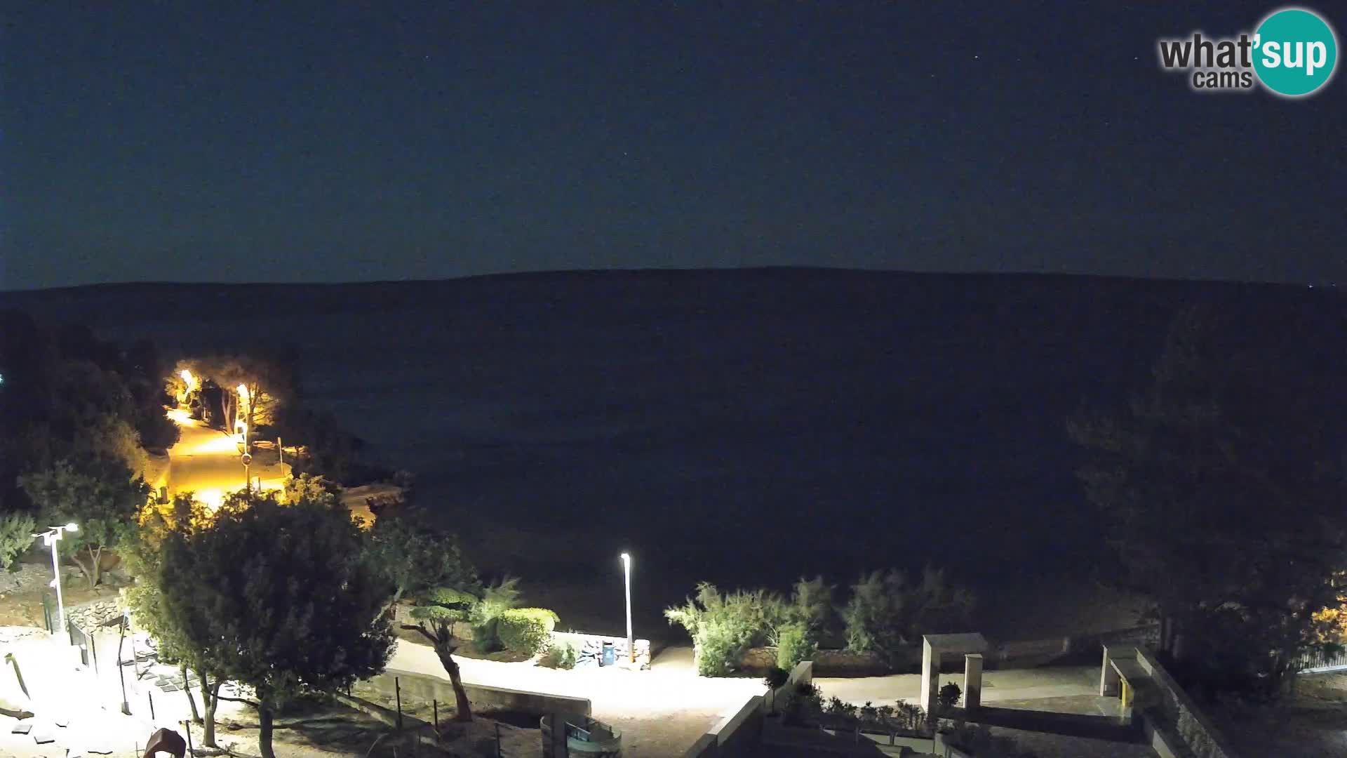 Webcam Plaža Male Mandre – Live View from Pag Island