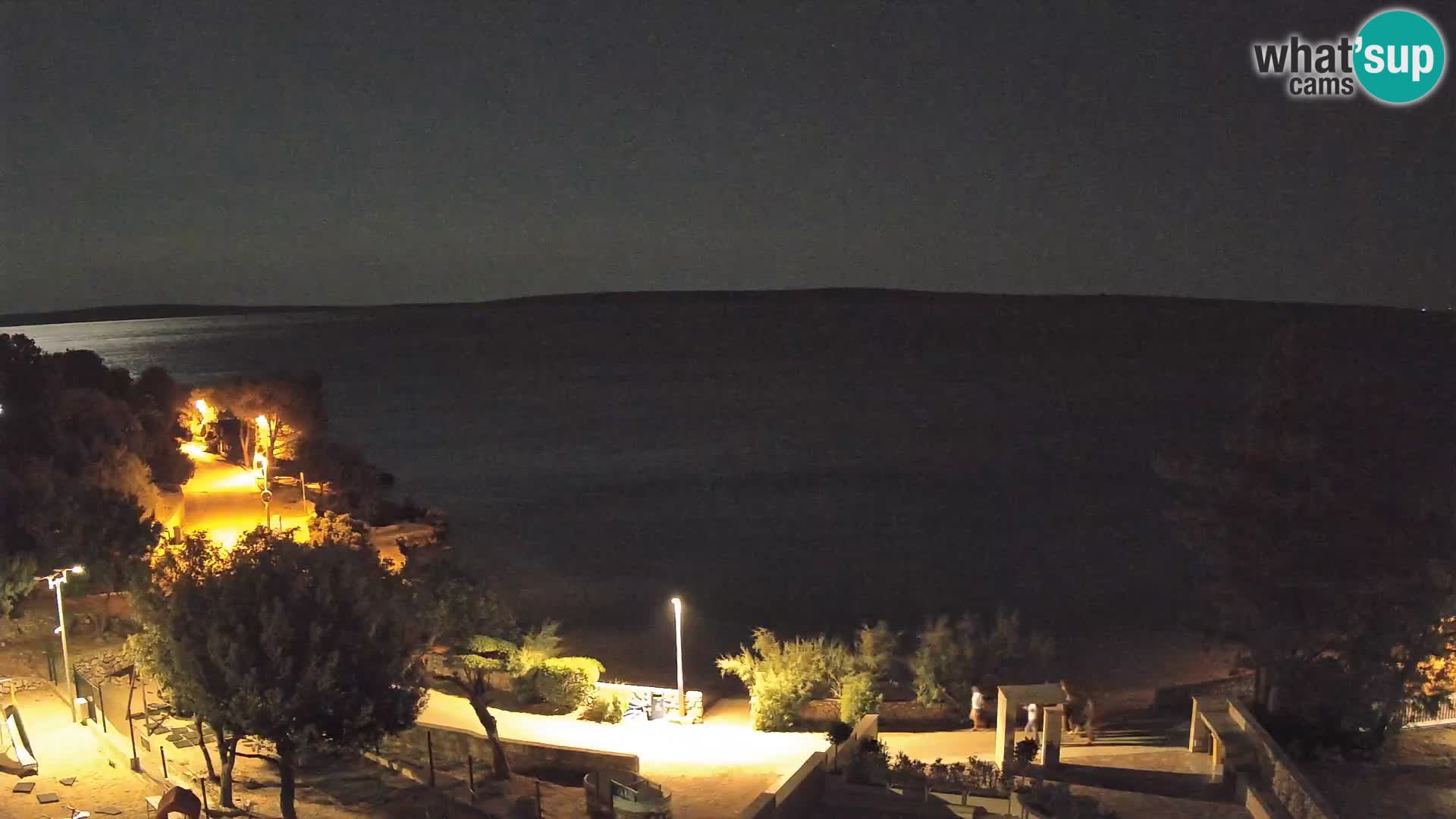 Webcam Strand Male Mandre – Liveblick von der Insel Pag