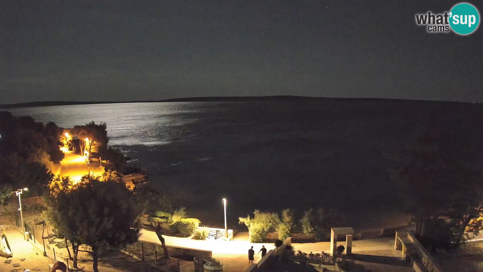 Webcam Plage Male Mandre – Vue en direct depuis l’île de Pag