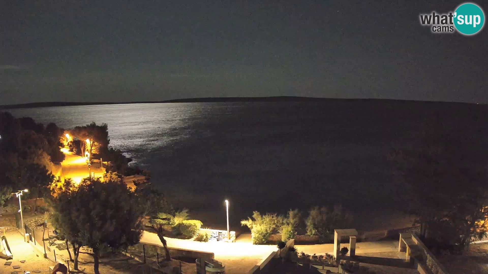 Webcam Plaža Male Mandre – Live View from Pag Island