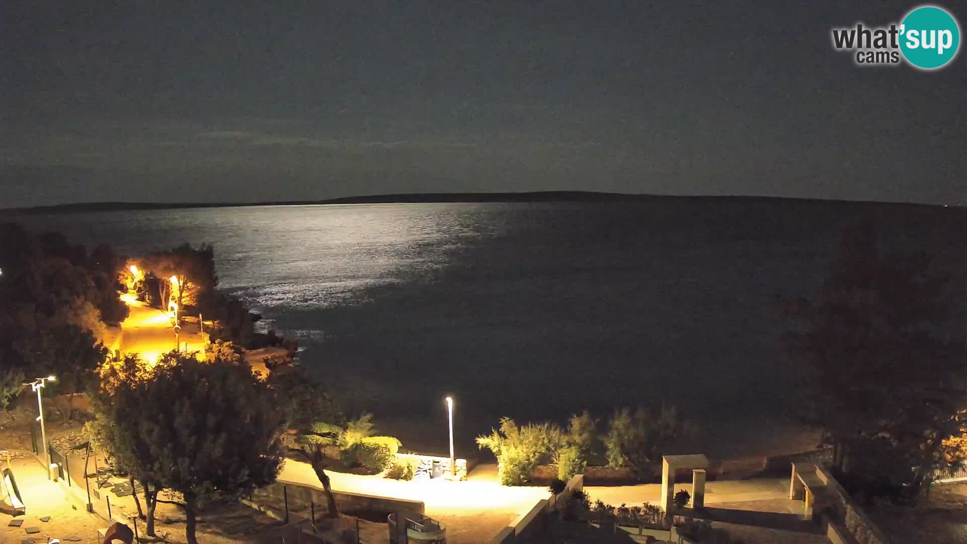 Webcam Strand Male Mandre – Liveblick von der Insel Pag