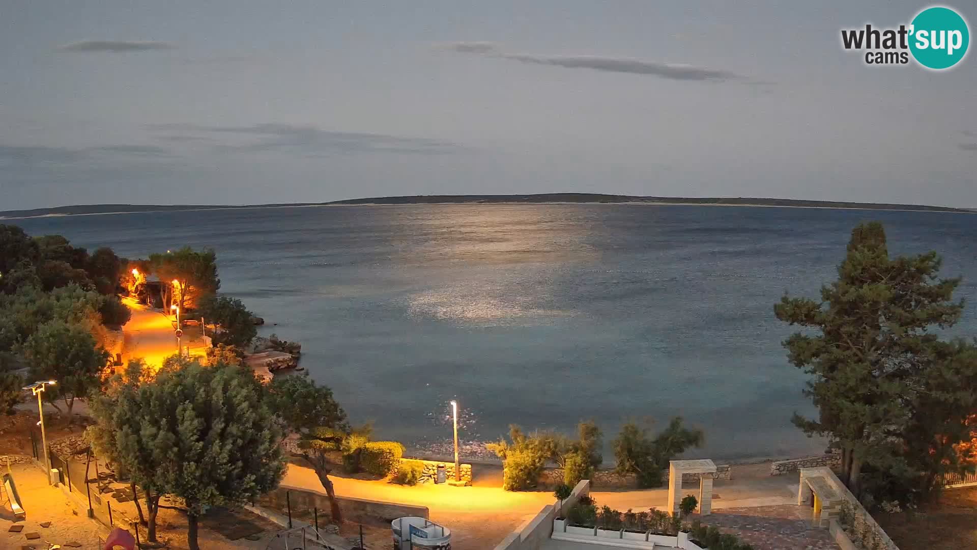 Webcam Plaža Male Mandre – Live View from Pag Island
