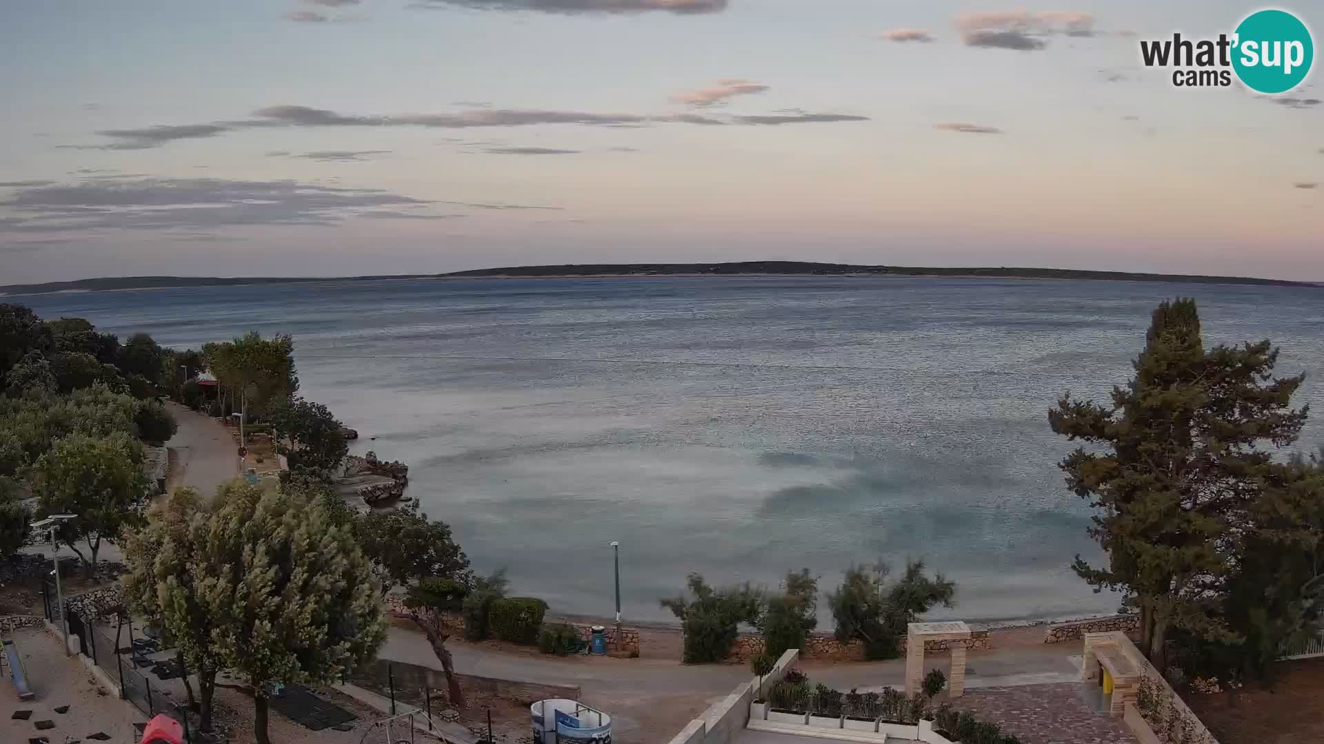Webcam Plaža Male Mandre – Live View from Pag Island