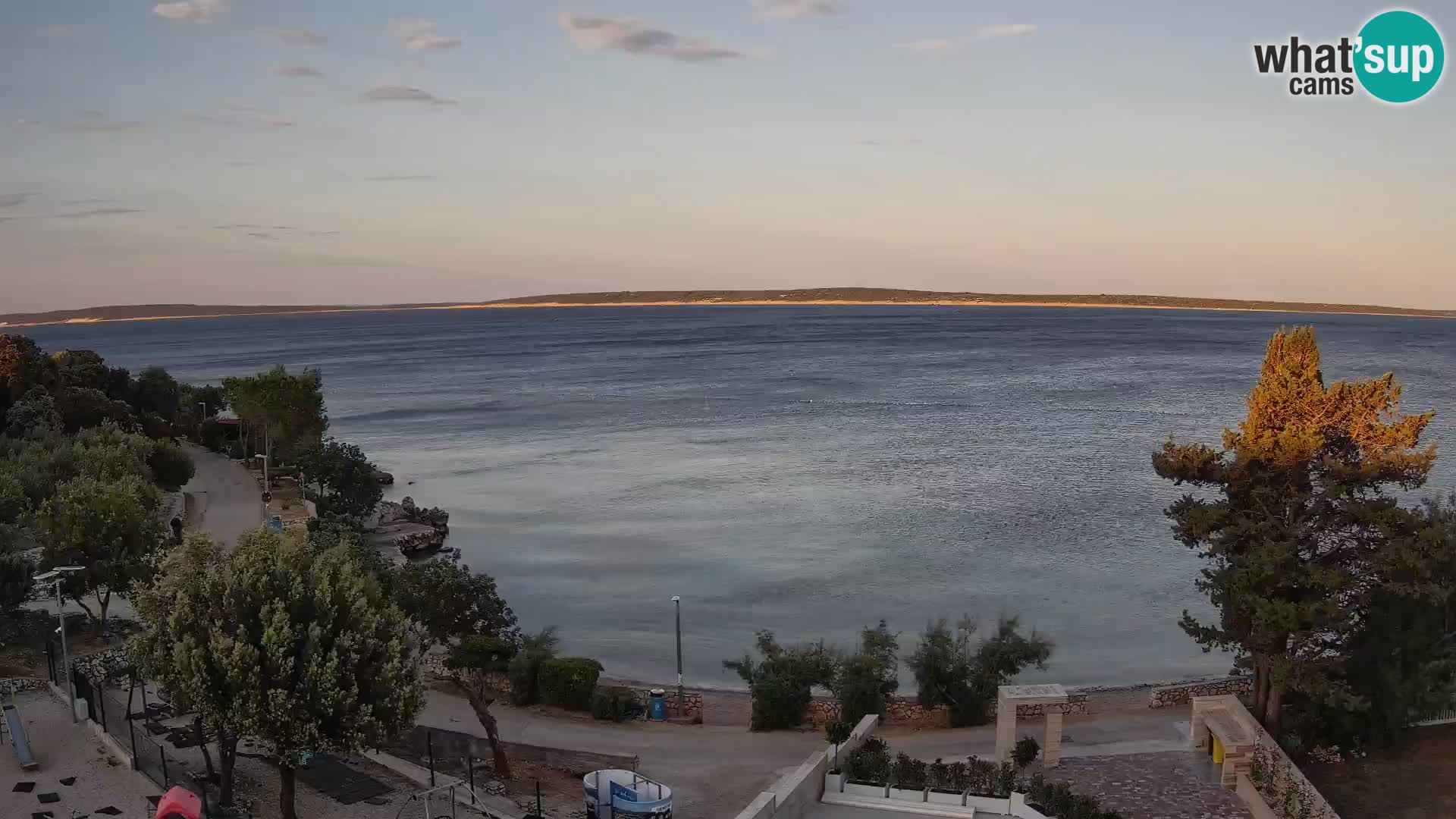 Webcam Plaža Male Mandre – Live View from Pag Island