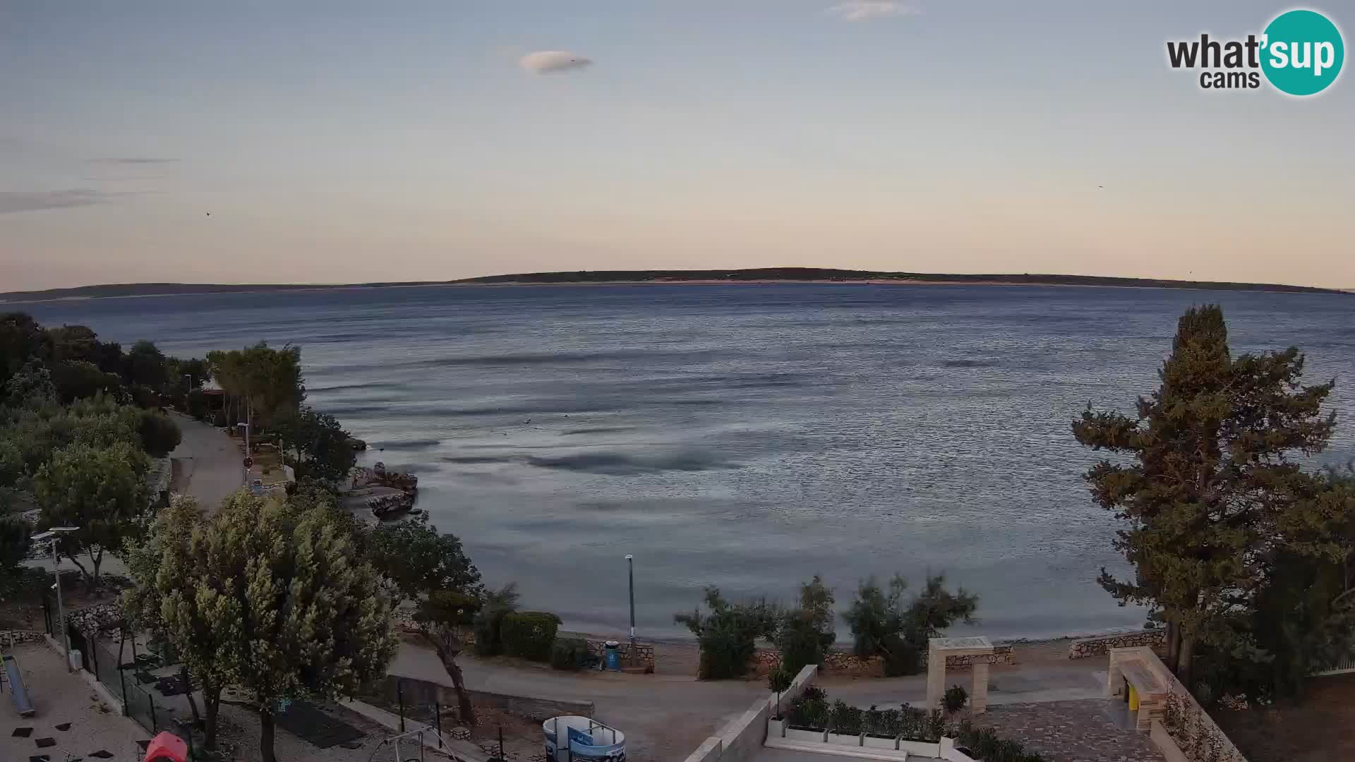 Webcam Plaža Male Mandre – Live View from Pag Island