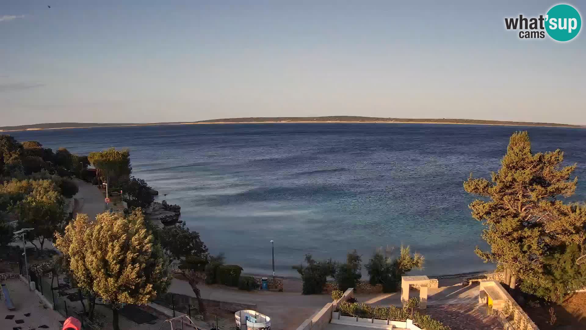 Webcam Plaža Male Mandre – Live View from Pag Island