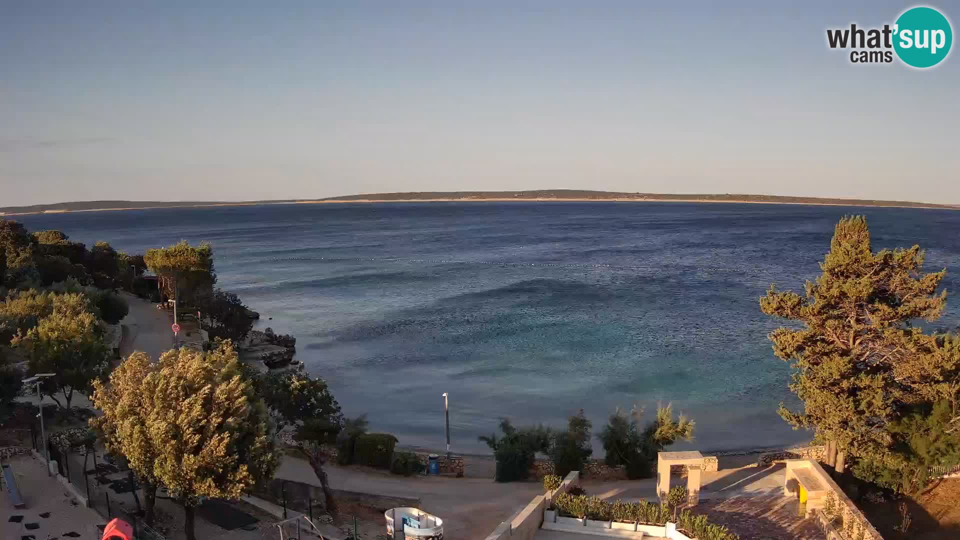 Webcam Plaža Male Mandre – Live View from Pag Island