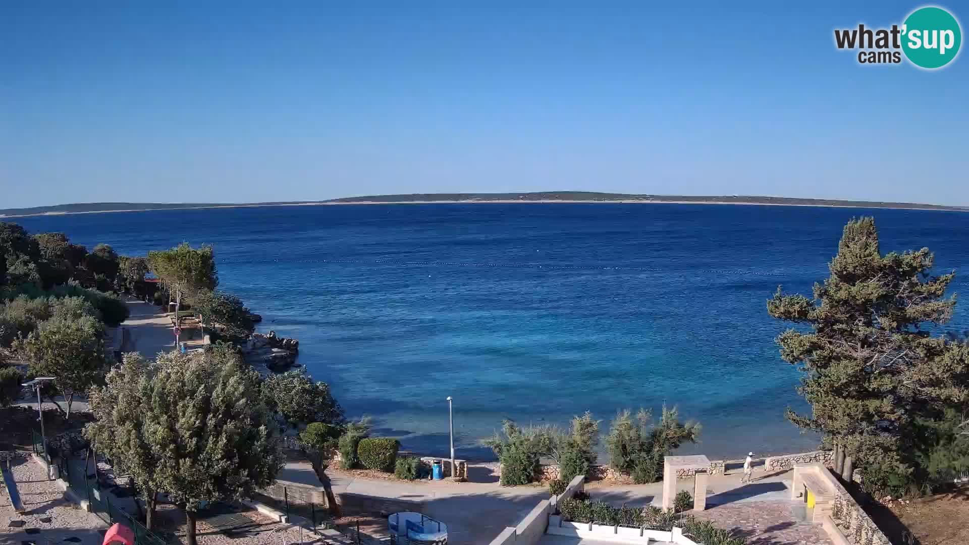 Webcam Plaža Male Mandre – Live View from Pag Island