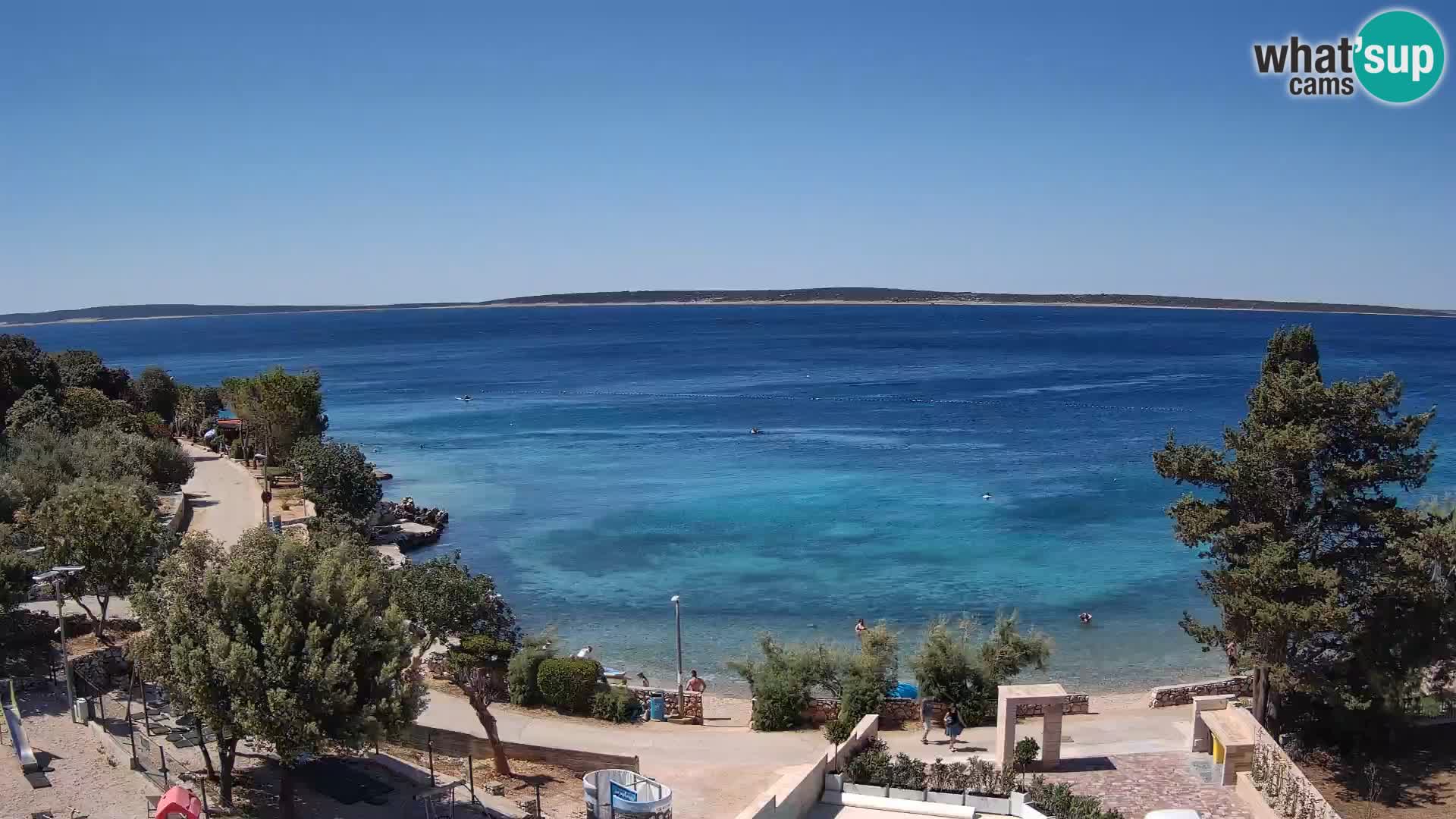 Webcam Plaža Male Mandre – Live View from Pag Island