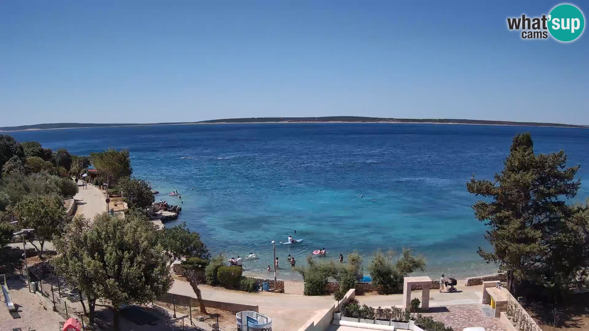 Webcam Plaža Male Mandre – Live View from Pag Island