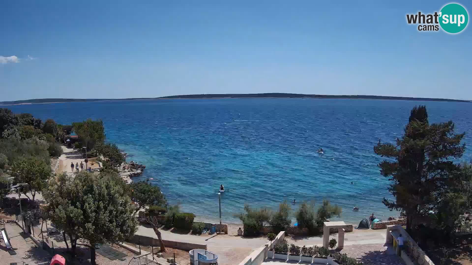 Webcam Playa Male Mandre en directo – Isla de Pag