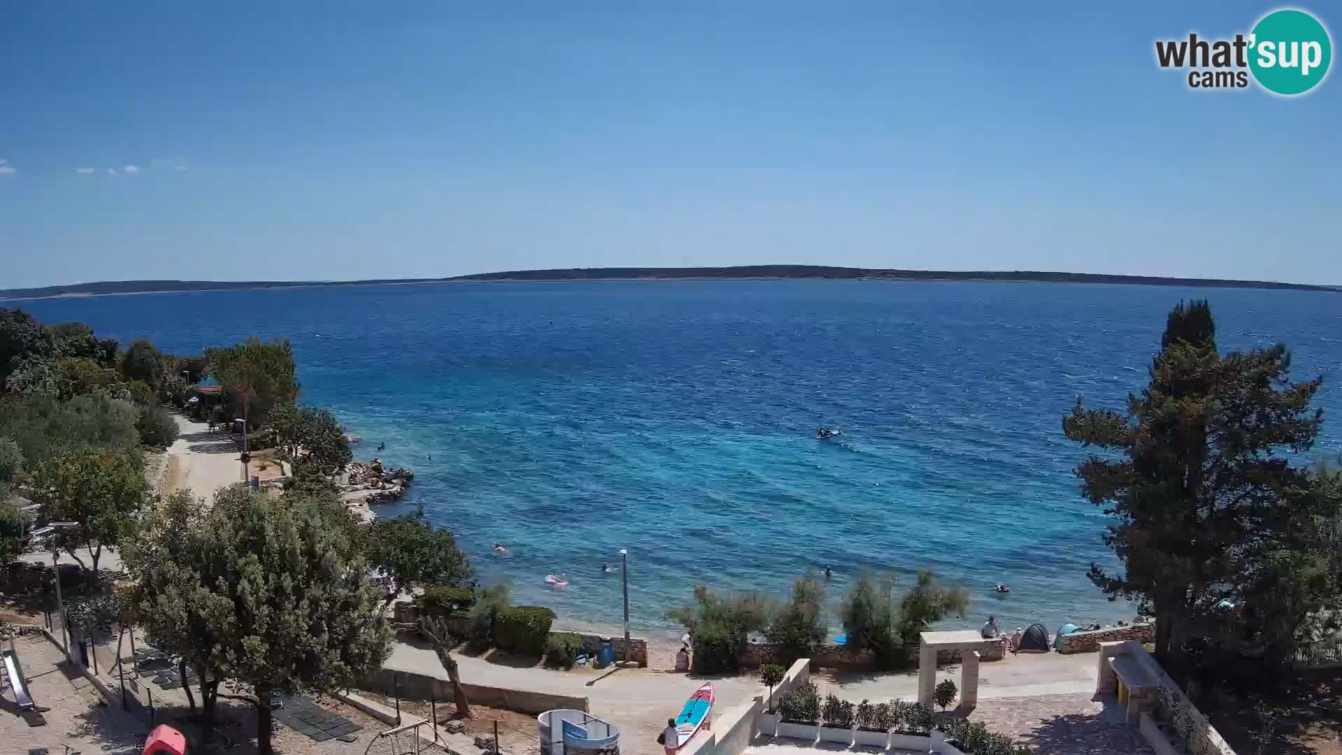 Webcam Playa Male Mandre en directo – Isla de Pag