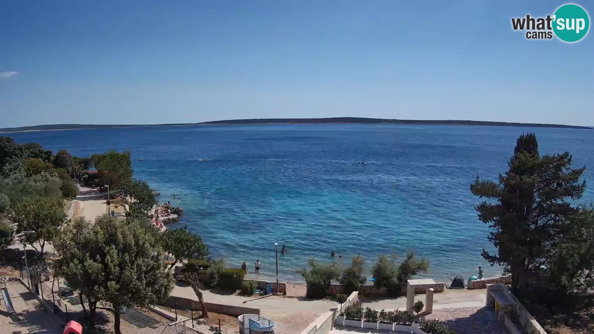 Webcam Plaža Male Mandre – Live View from Pag Island