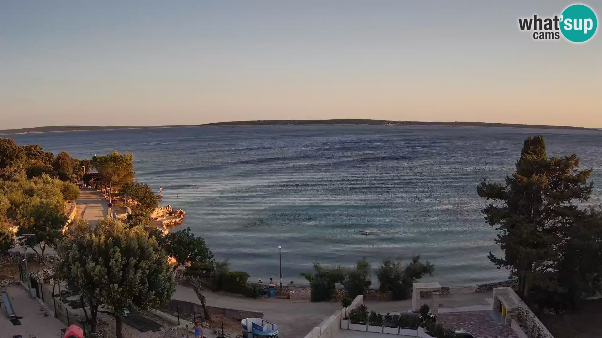 Webcam Plaža Male Mandre – Diretta dalla spiaggia sull’isola di Pag
