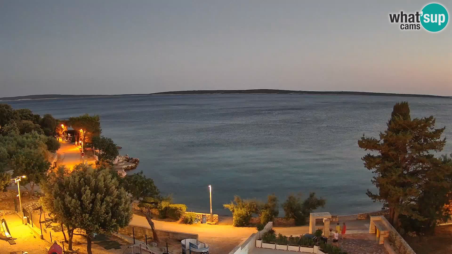 Webcam Plaža Male Mandre – Diretta dalla spiaggia sull’isola di Pag