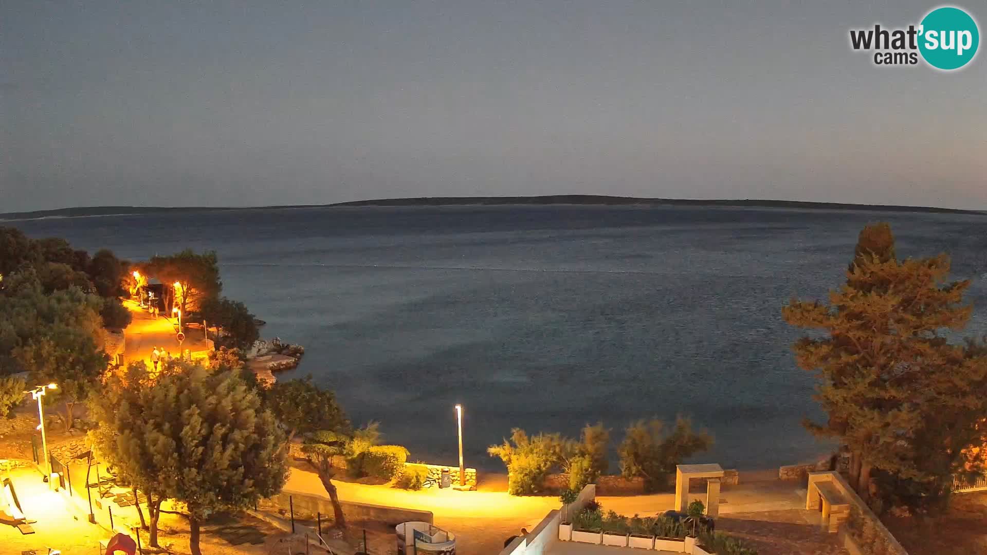 Webcam Strand Male Mandre – Liveblick von der Insel Pag