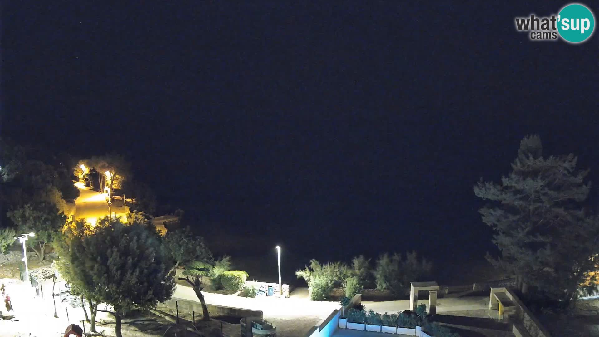 Webcam Plaža Male Mandre – Live View from Pag Island