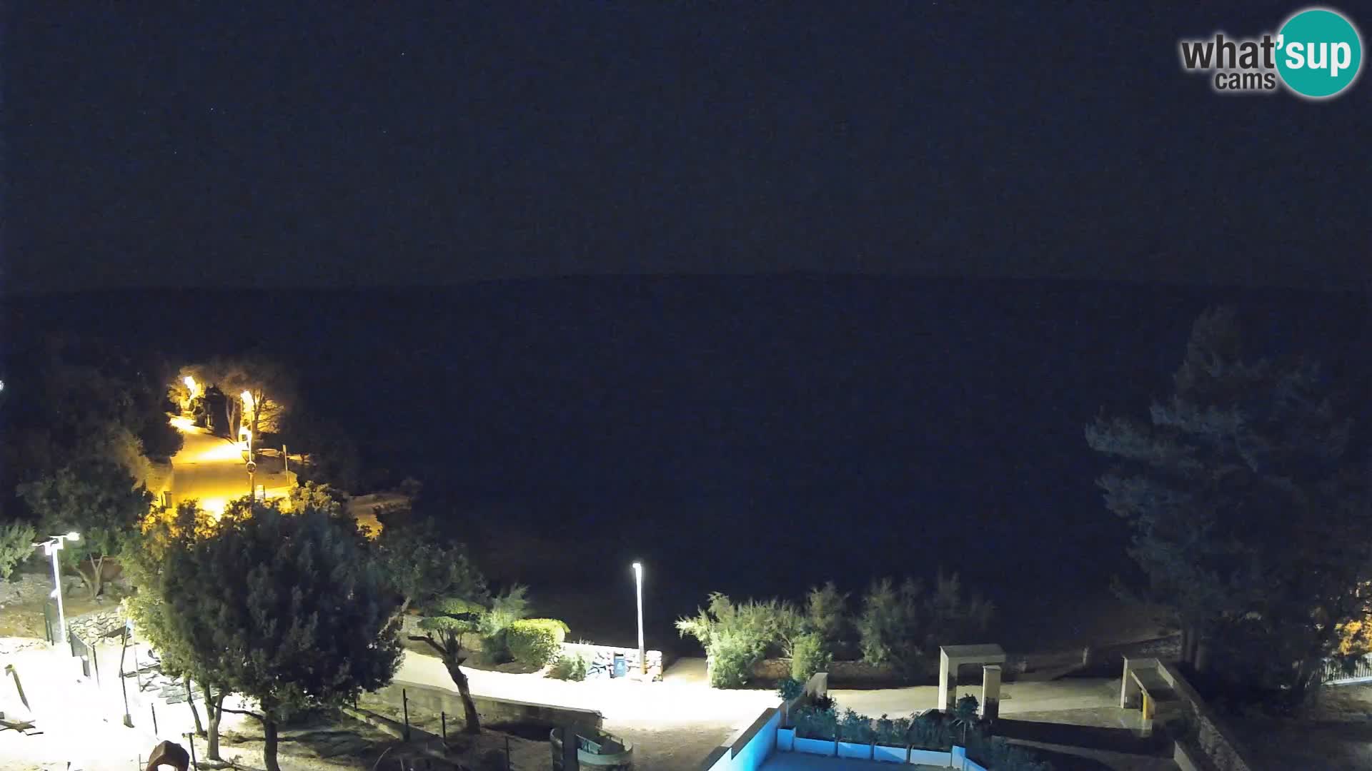 Webcam Plaža Male Mandre – Live View from Pag Island