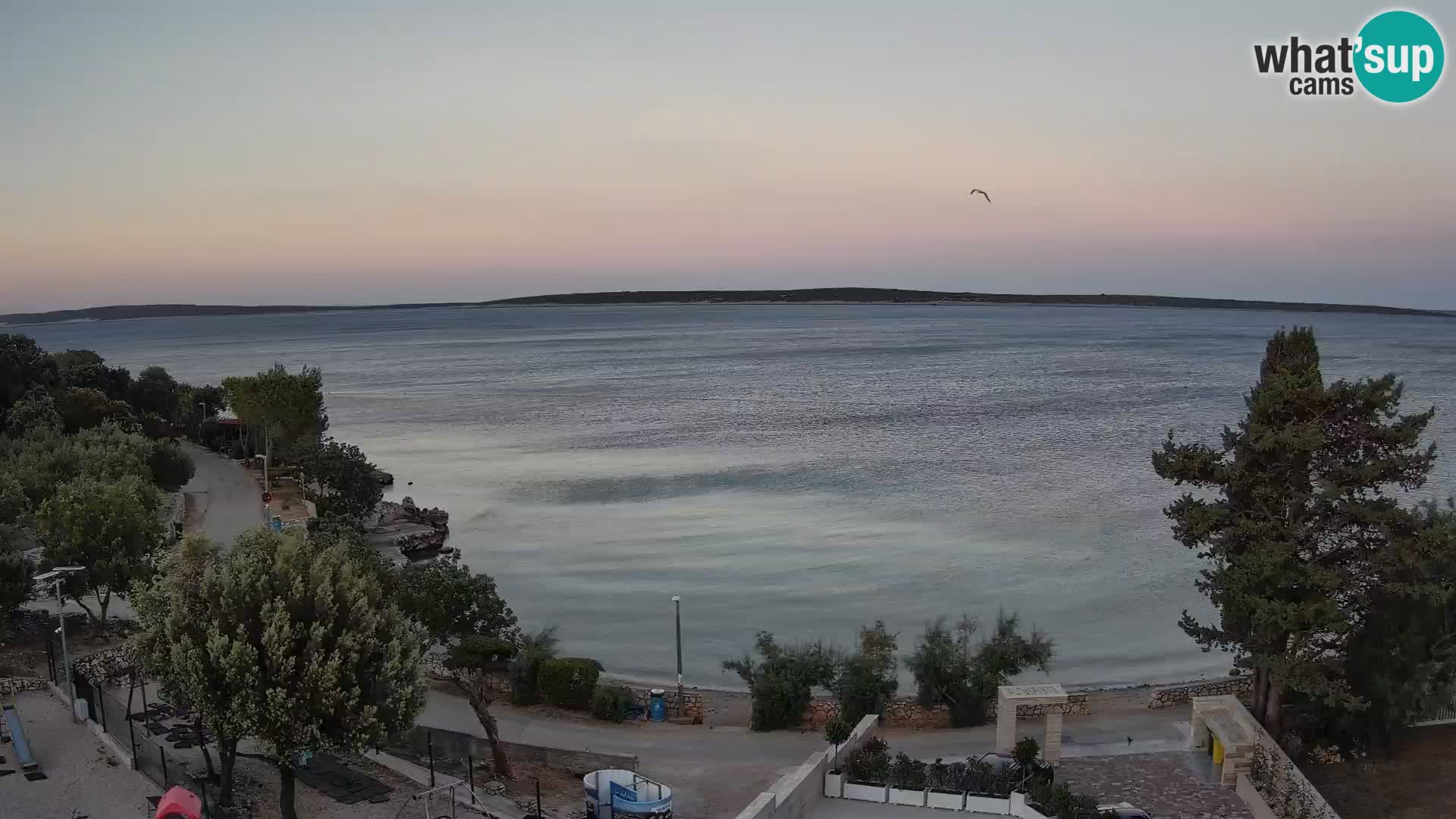 Webcam Plaža Male Mandre – Live View from Pag Island