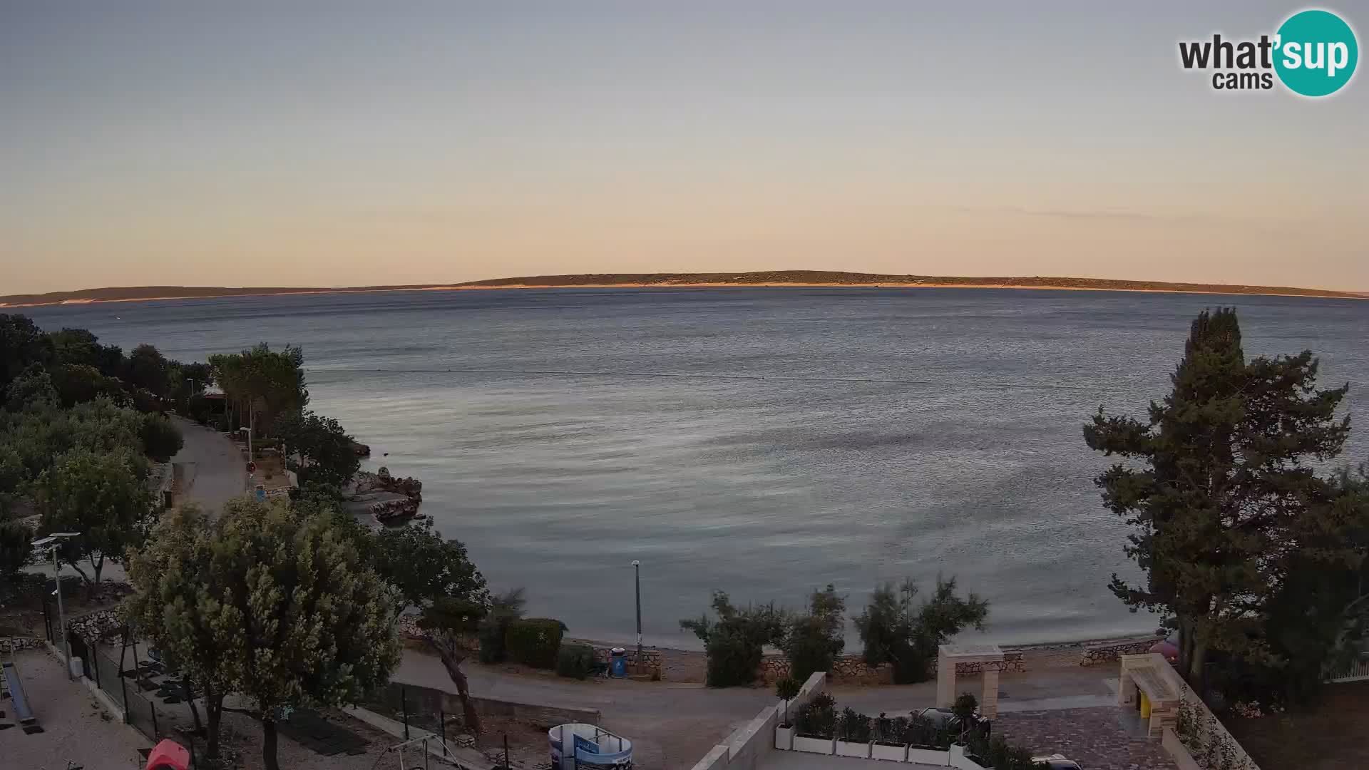 Webcam Plaža Male Mandre – Diretta dalla spiaggia sull’isola di Pag