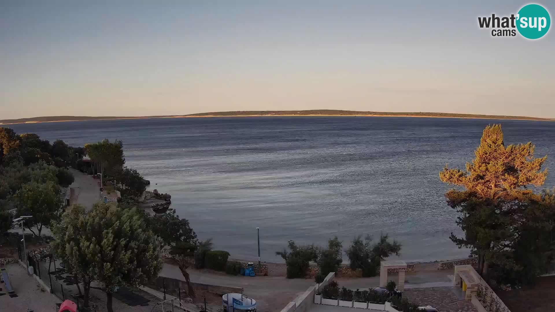 Webcam Plaža Male Mandre – Live View from Pag Island