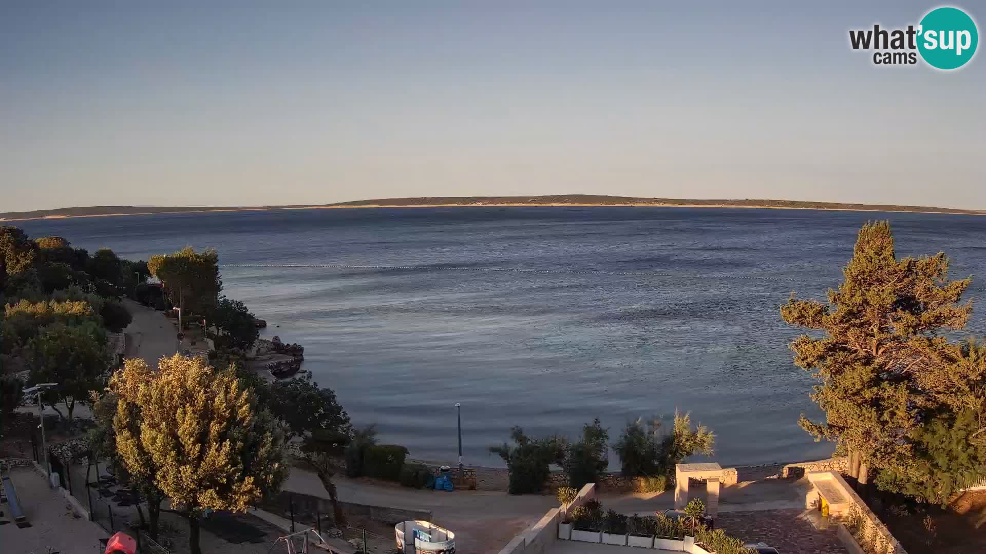 Webcam Plaža Male Mandre – Live View from Pag Island