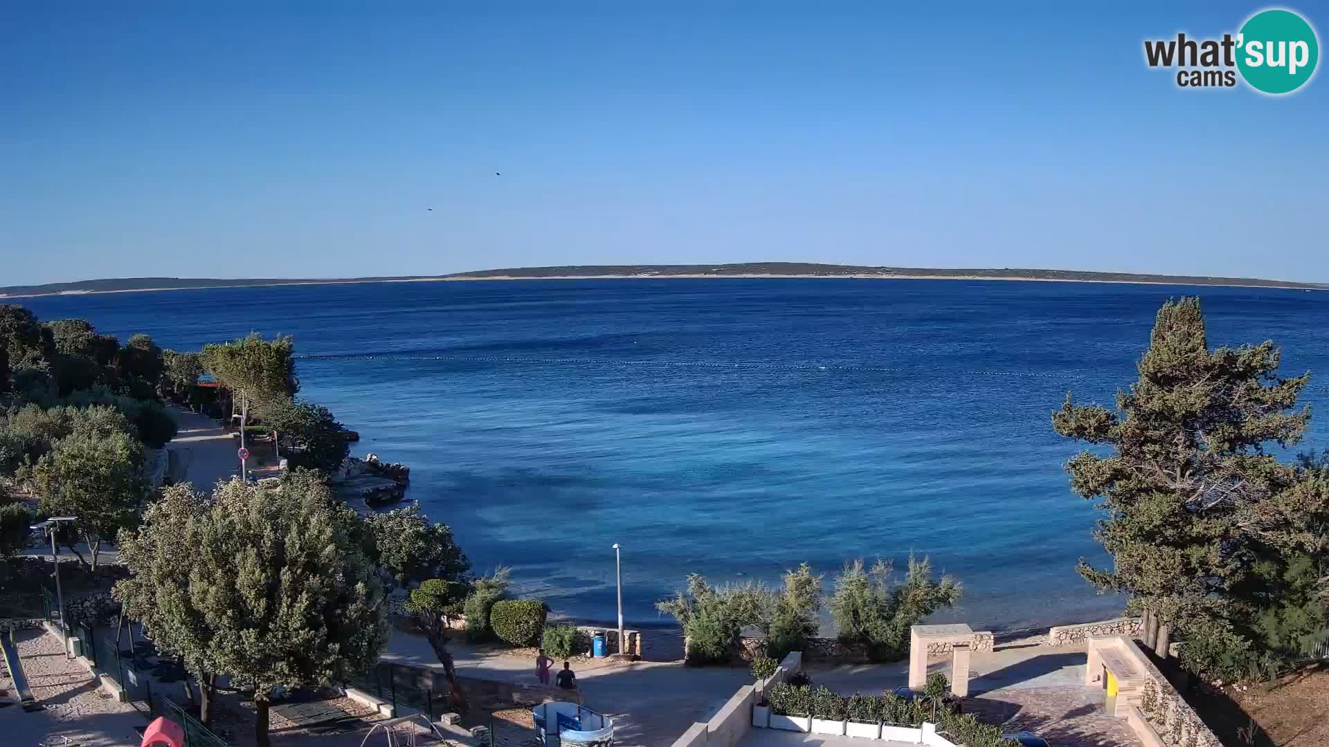 Webcam Plaža Male Mandre – Live View from Pag Island