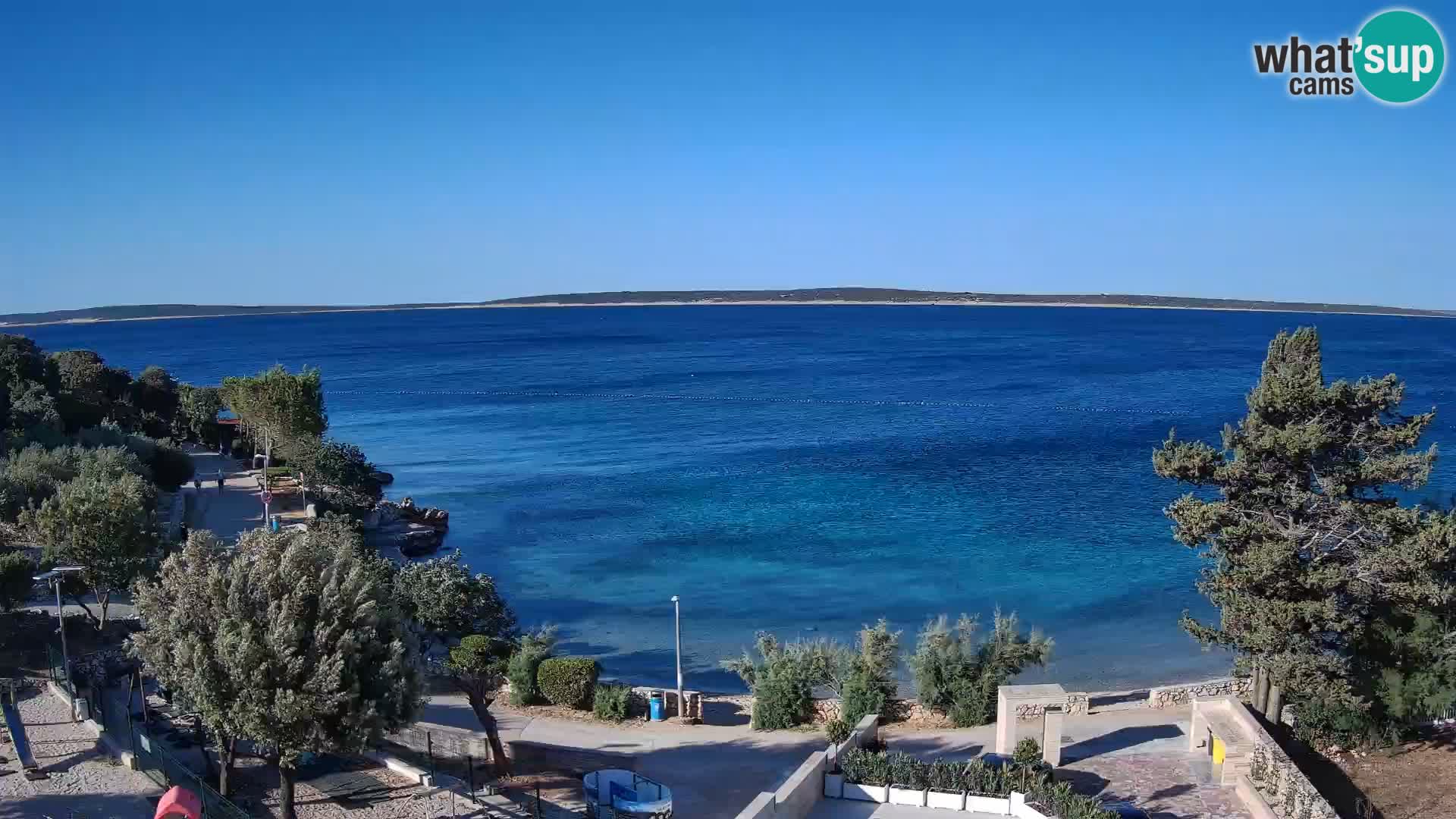 Webcam Plaža Male Mandre – Live View from Pag Island