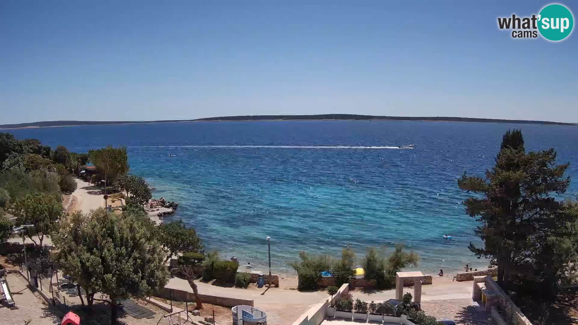 Webcam Plaža Male Mandre – Live View from Pag Island