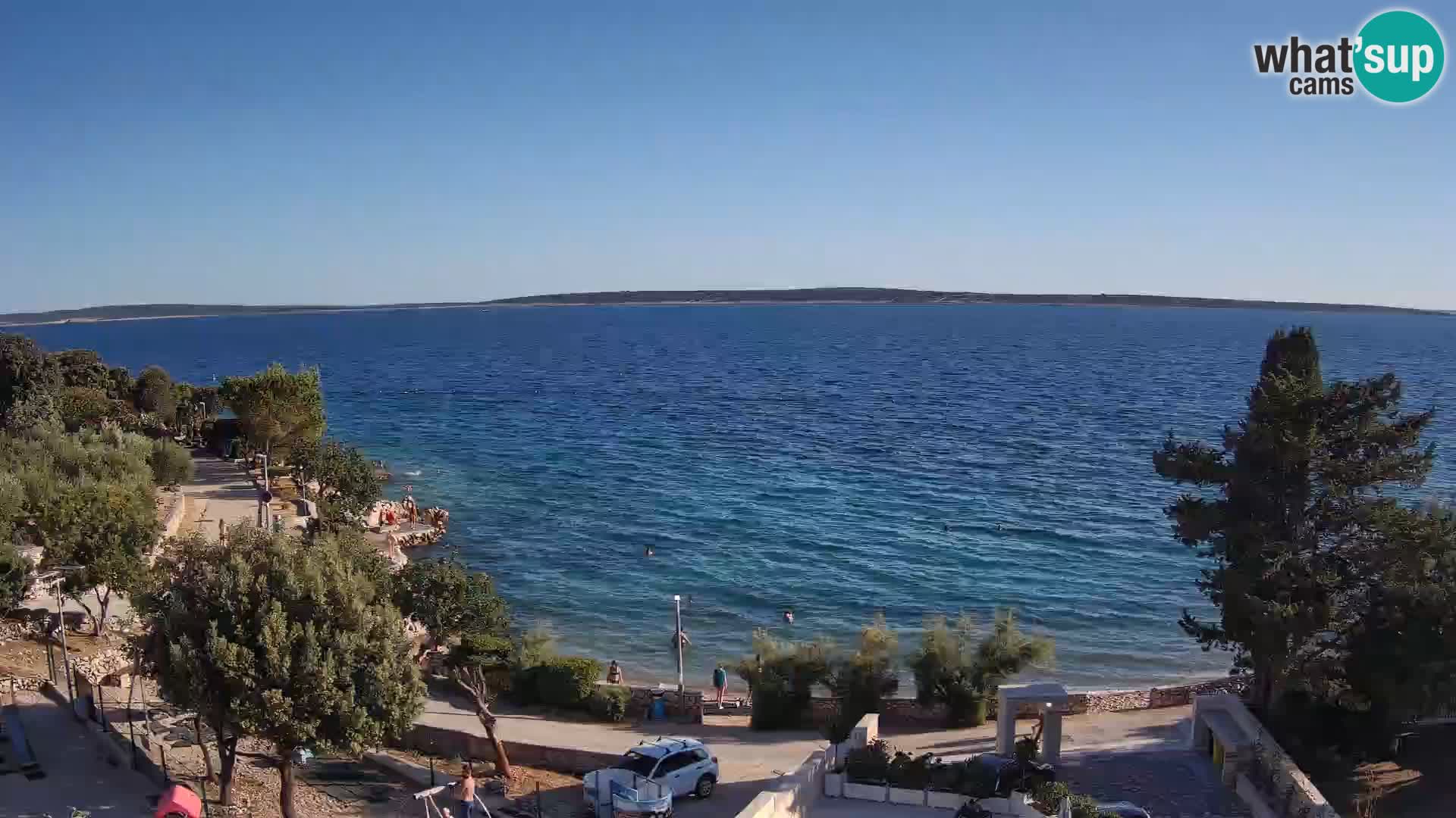 Webcam Plaža Male Mandre – Live View from Pag Island