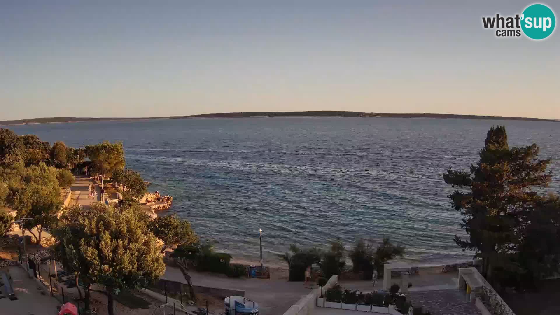 Webcam Strand Male Mandre – Liveblick von der Insel Pag