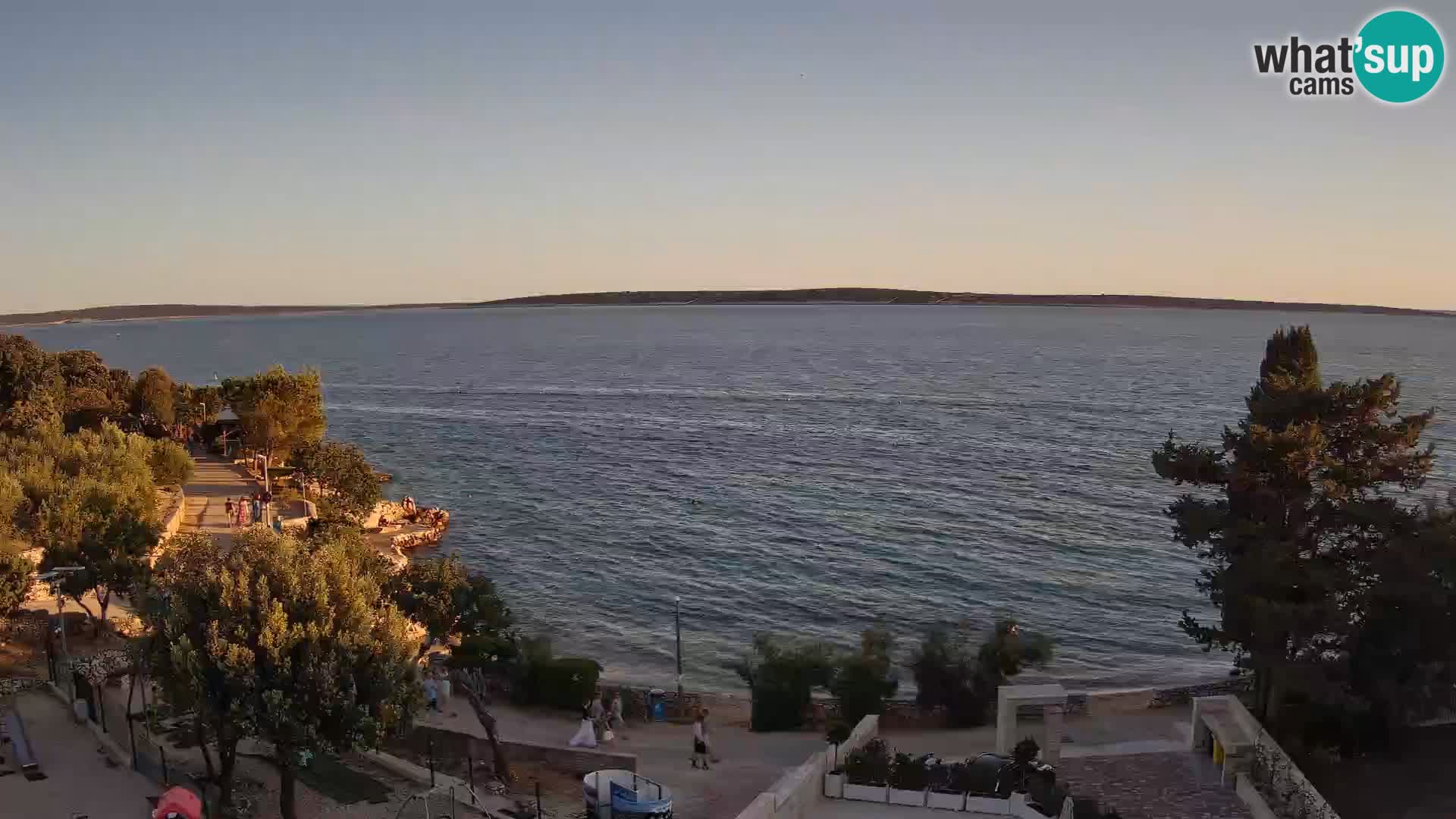 Webcam Plaža Male Mandre – Live View from Pag Island