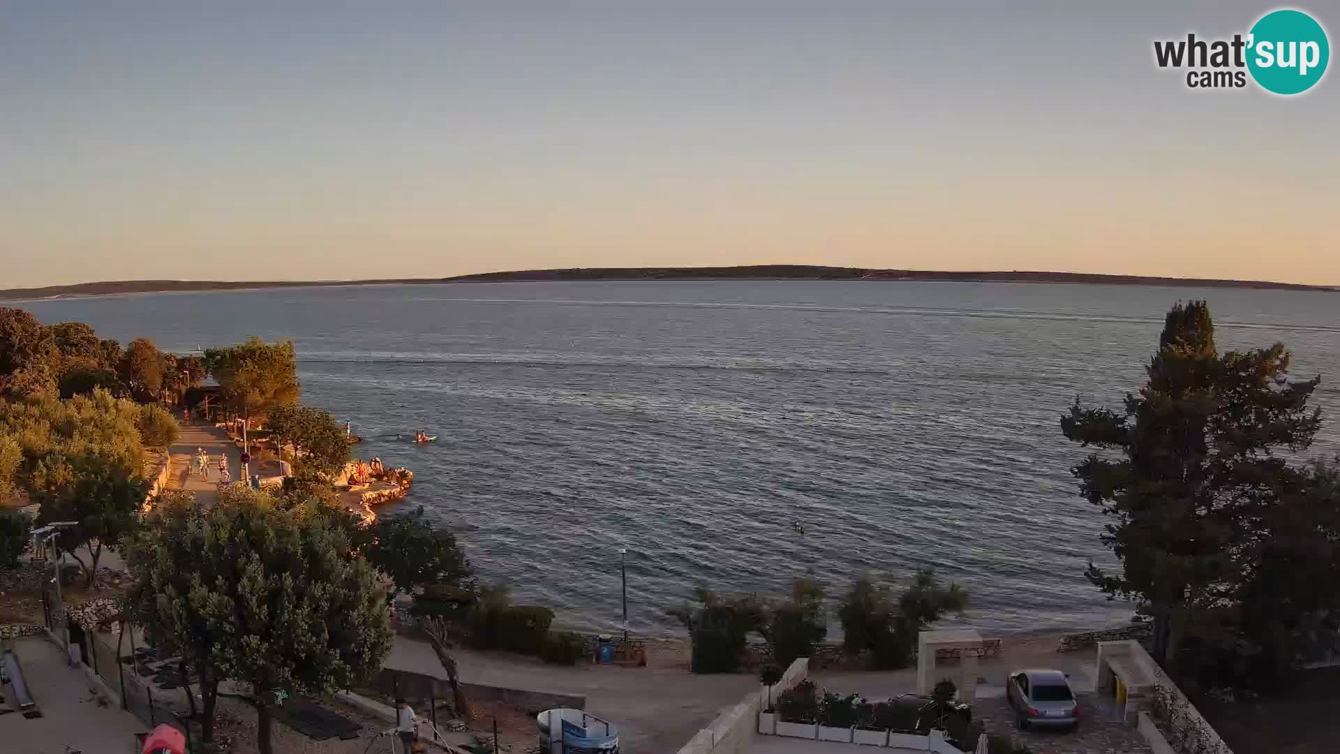 Webcam Plage Male Mandre – Vue en direct depuis l’île de Pag