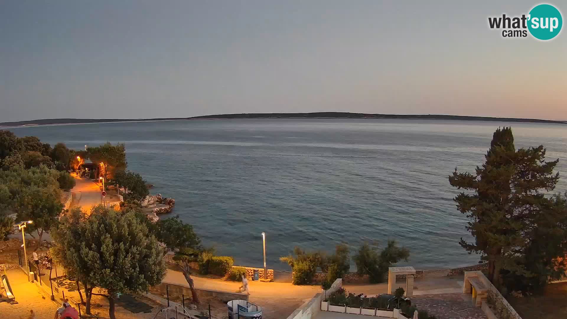 Webcam Plaža Male Mandre – Live View from Pag Island