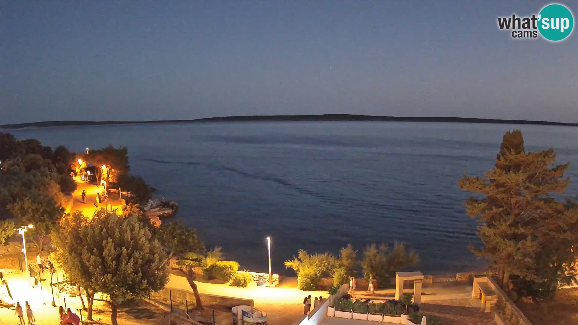 Webcam Plaža Male Mandre – Live View from Pag Island
