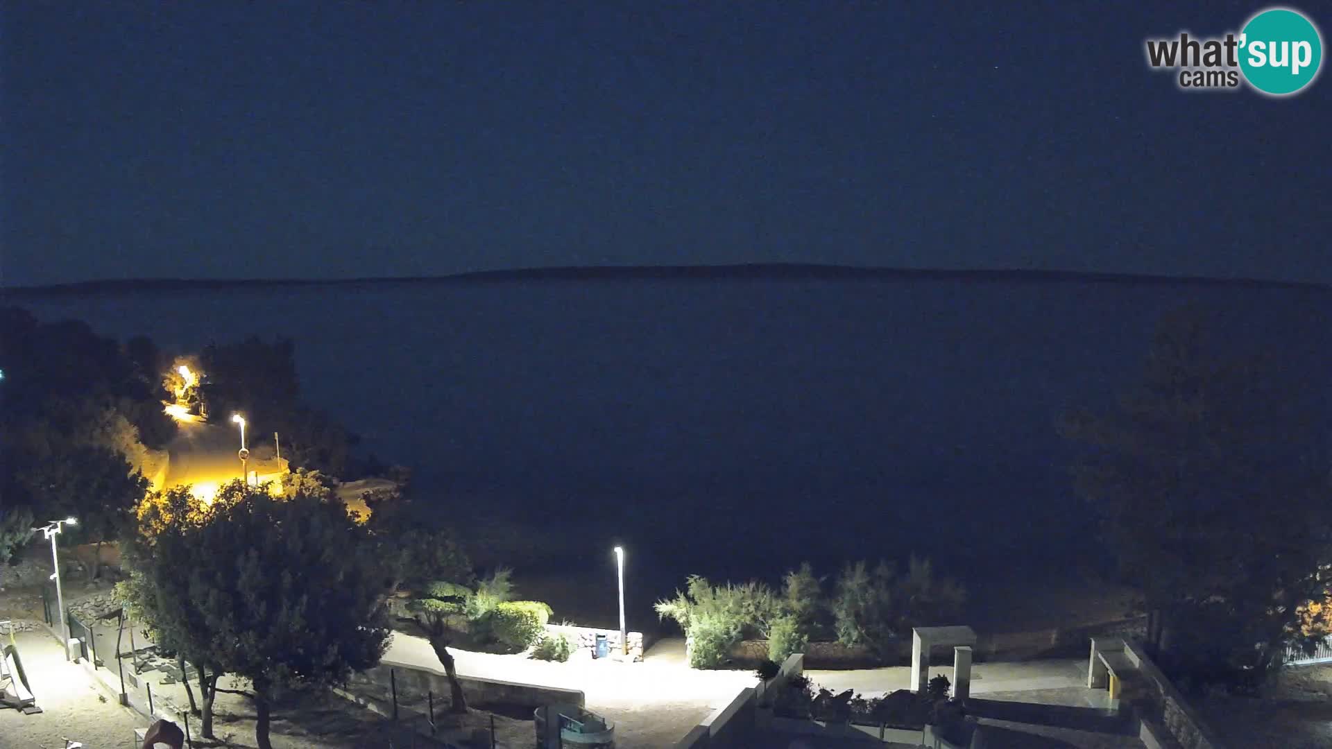 Webcam Plaža Male Mandre – Live View from Pag Island