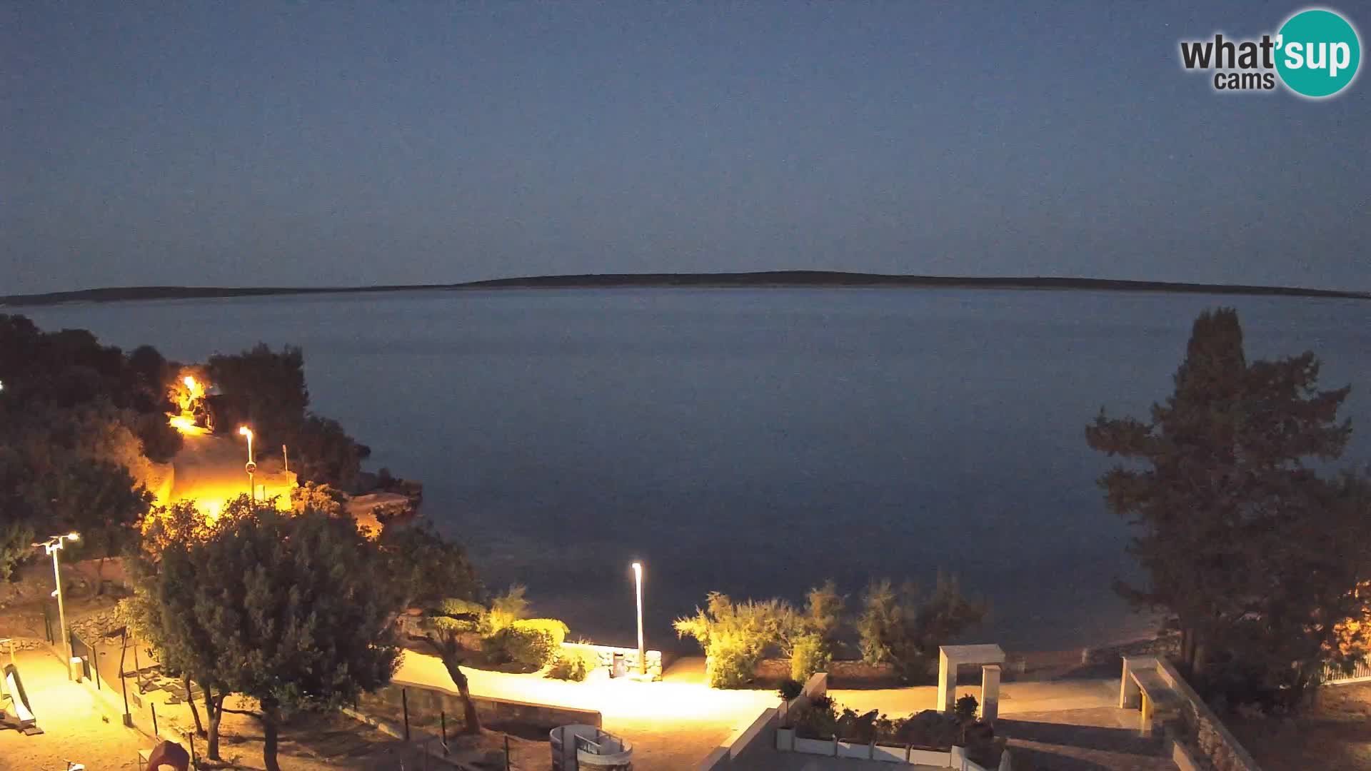 Webcam Plaža Male Mandre – Diretta dalla spiaggia sull’isola di Pag