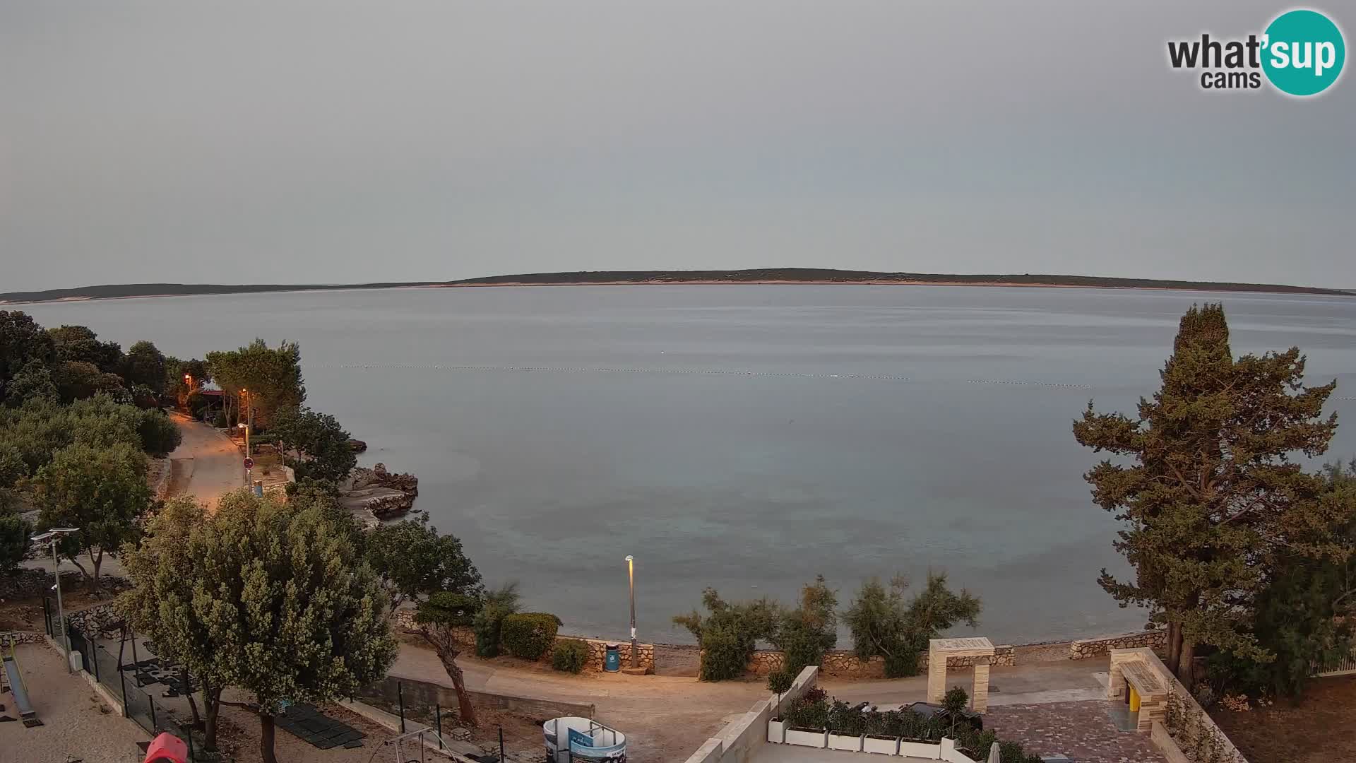 Webcam Plaža Male Mandre – Live View from Pag Island